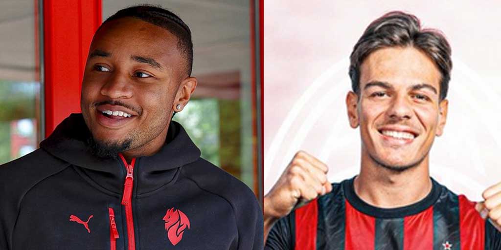 Dari kiri, Christopher Nkunku dan Ardon Jashari.