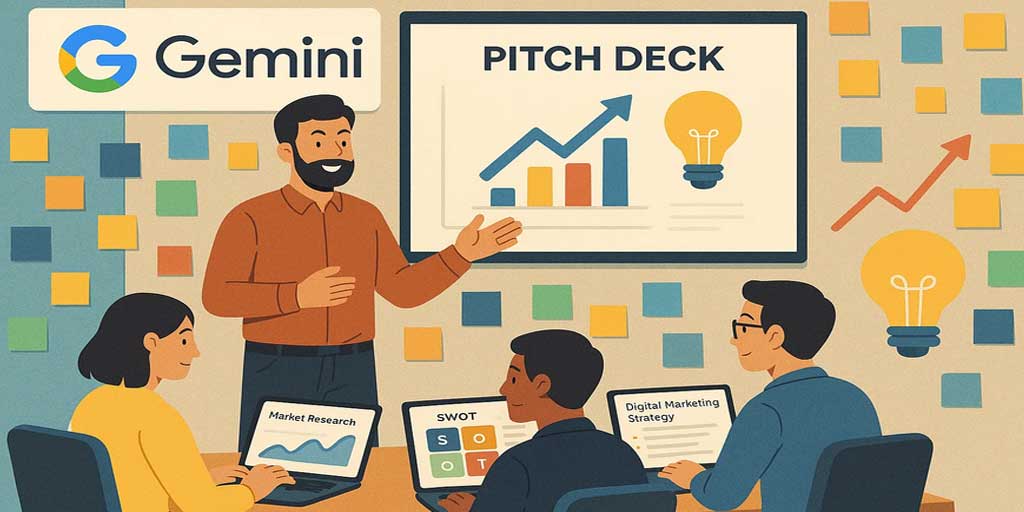 Google Gemini AI berguna untuk pelaku bisnis, bisa  membantu menyusun ide, laporan, hingga presentasi investor.  Foto adalah ilustrasi.