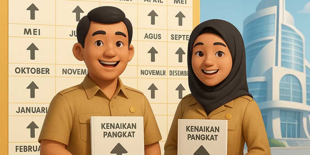 Ilustrasi kenaikan pangkat PNS.