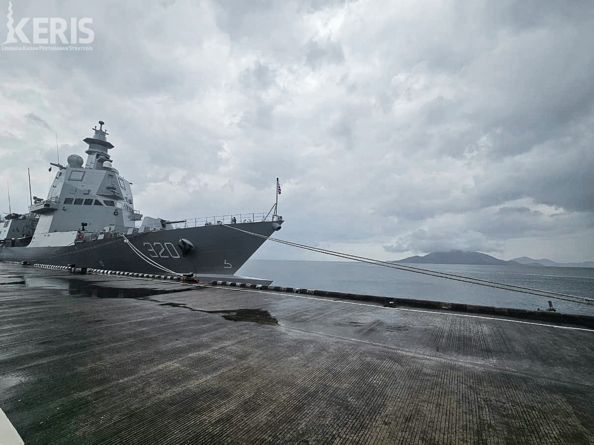 Kapal perang terbaru milik TNI Angkatan Laut (AL), KRI Brawijaya-320 tiba di Tanah Air