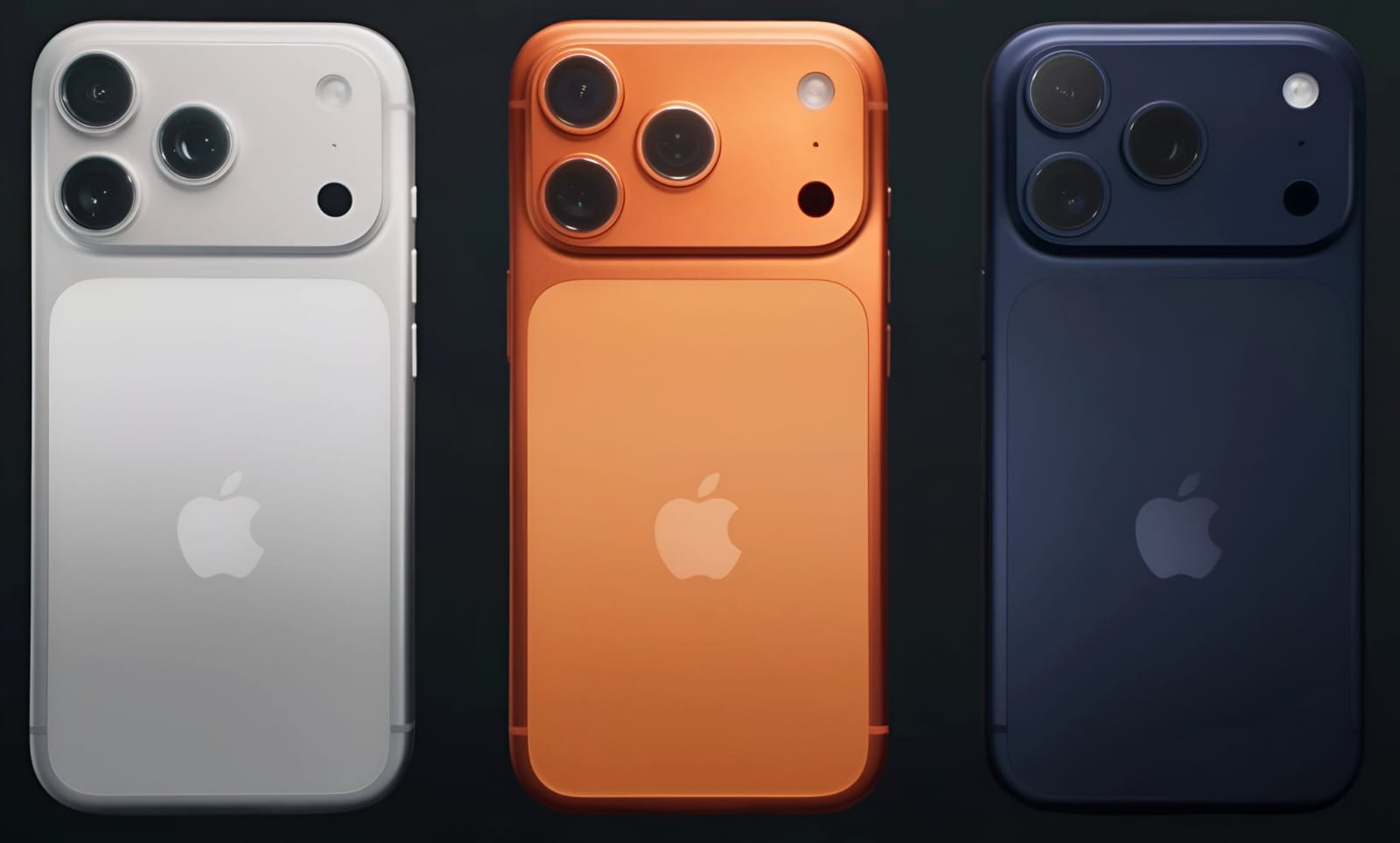 Lini iPhone 17 Pro dengan tiga varian warna