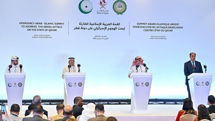 Para pemimpin negara Arab dan Muslim menghadiri pertemuan darurat gabungan Liga Arab dan Organisasi Kerja Sama Islam (OKI)