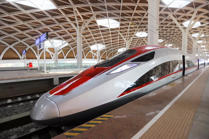 Ilustrasi kereta cepat Indonesia- China