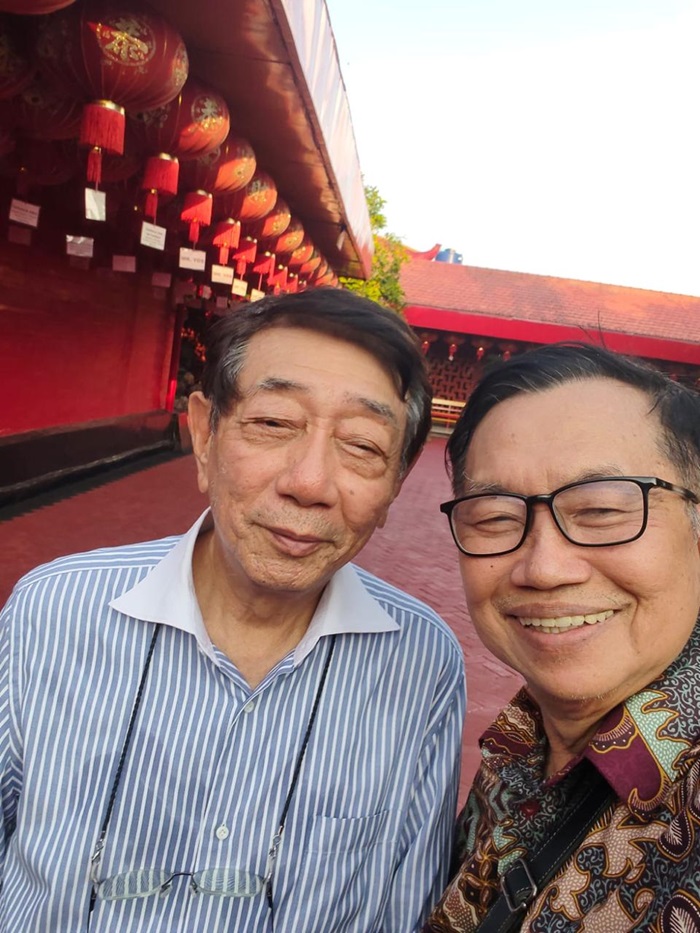 Soedomo Mergonoto, salah satu pengelola TITD Kwan Sing Bio dan Tjoe Ling Kiong Tuban