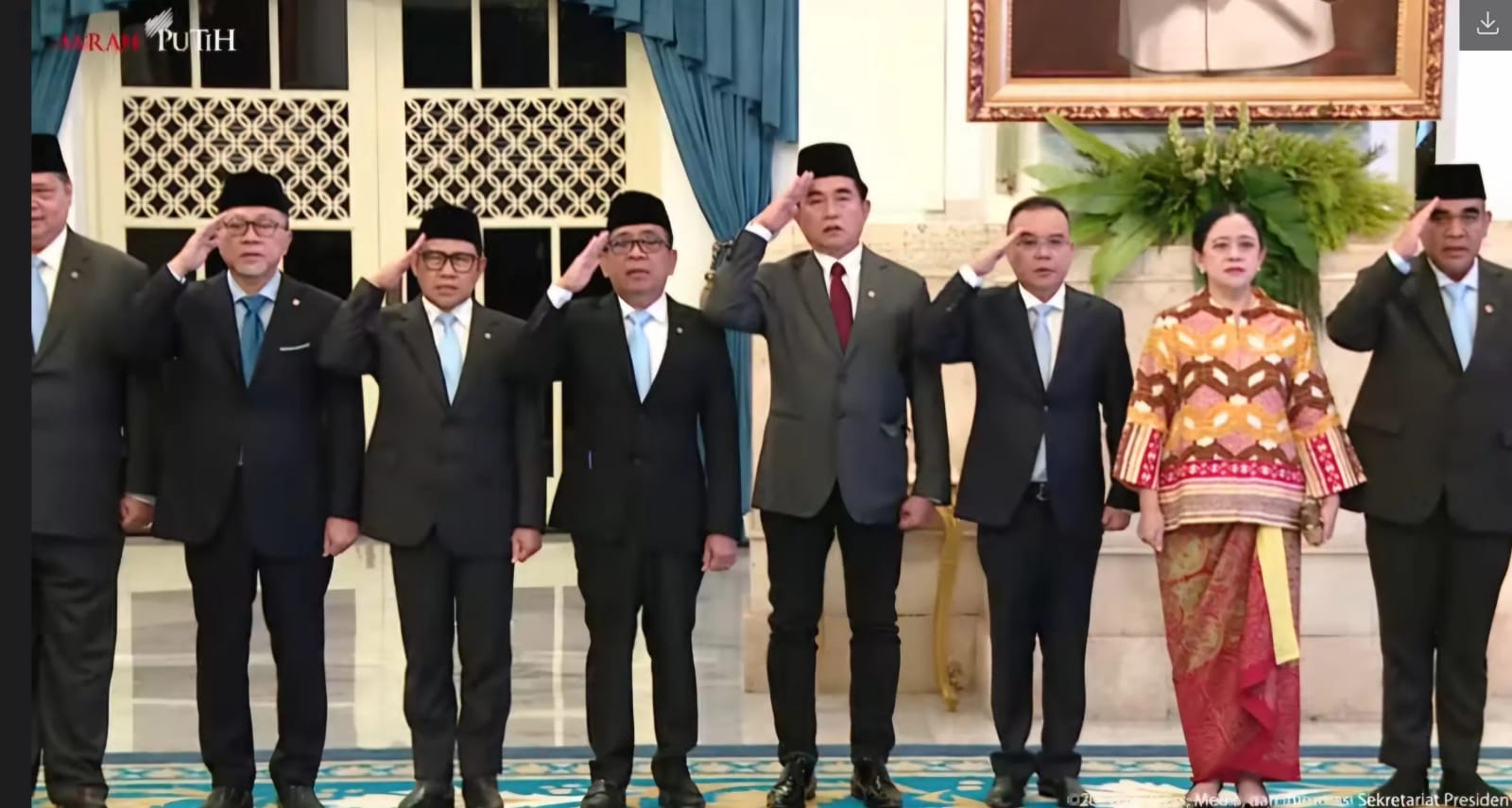 Ketua DPR RI Puan Maharani tak memberikan gesture hormat saat lagu Indonesia Raya