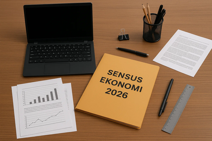 Ilustrasi sensus ekonomi 2026.