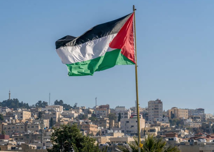 Ilustrasi Bendera Palestina.