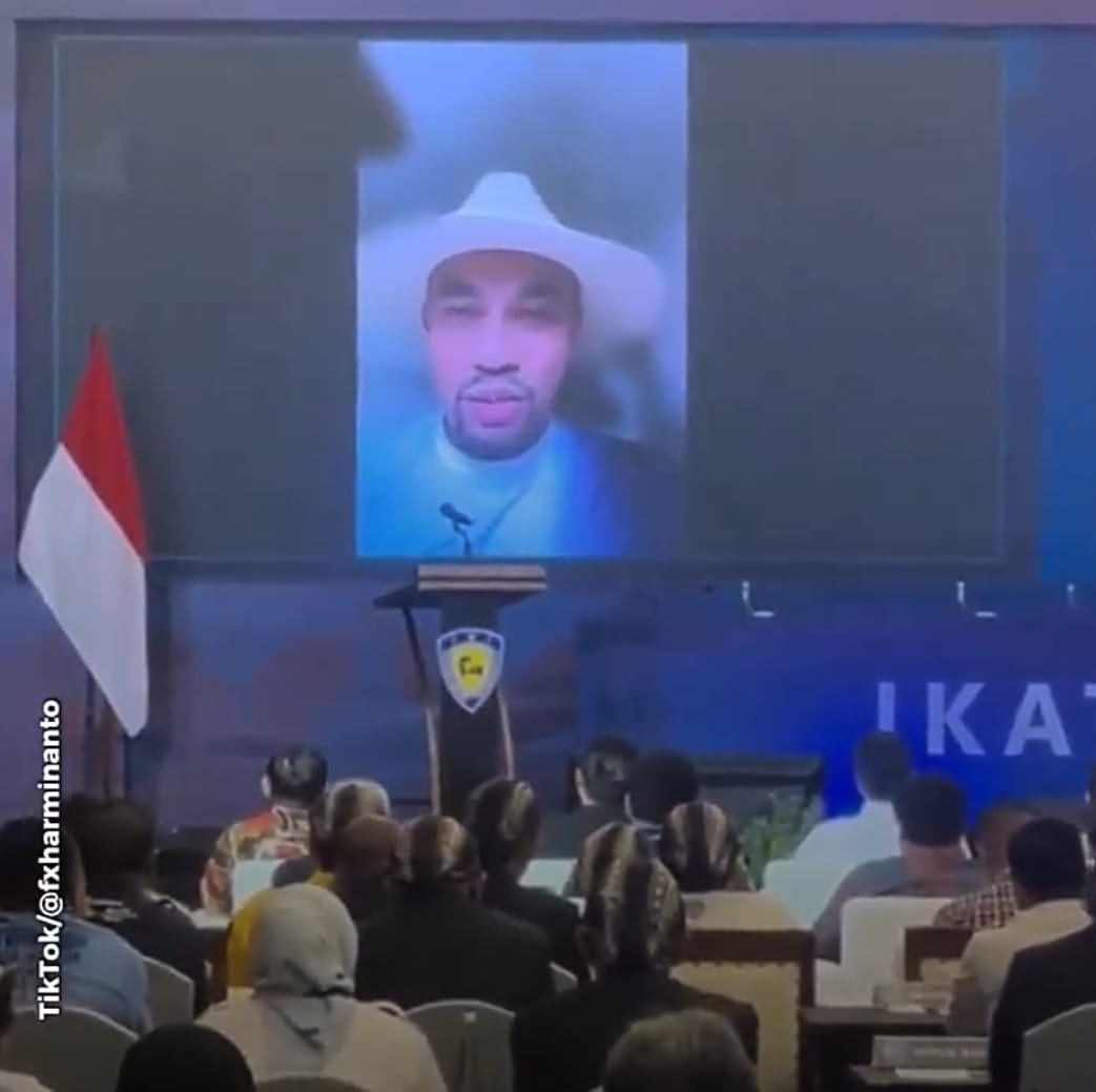 Crazy Rich Tanjung Priok, Ahmad Sahroni, kembali muncul lewat video di Munas IMI