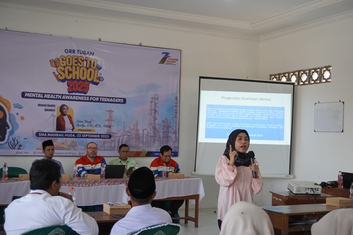 Kegiatan GRR Tuban Goes to School tidak hanya mengedukasi siswa soal mental health, tapi juga mendukung Tujuan Pembangunan Berkelanjutan.