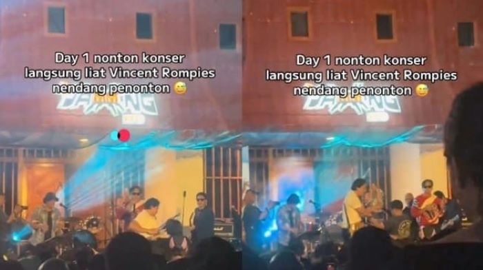 Aksi Vincent Rompies tendang penonton di Pestapora 2025 viral di media sosial.