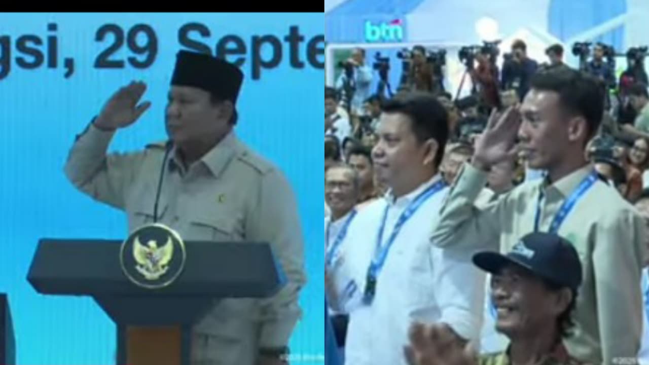 Momen Prabowo saat hormat ke mantan Ob "Saya Jenderal, Saya Hormat Sama Kau."