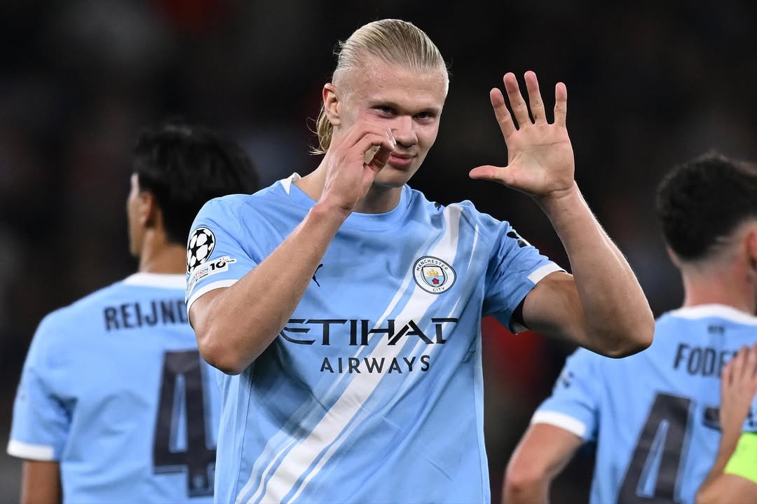 Di usia 25 tahun, Erling Haaland cetak 52 gol dari 50 laga Liga Champions