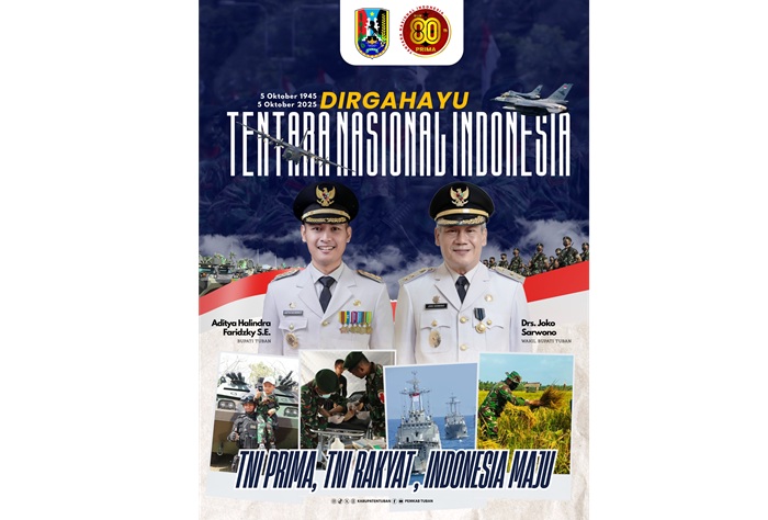 Mas Lindra menilai sinergi Pemkab Tuban dan TNI penting dalam menjaga ketahanan daerah serta mewujudkan kesejahteraan masyarakat.