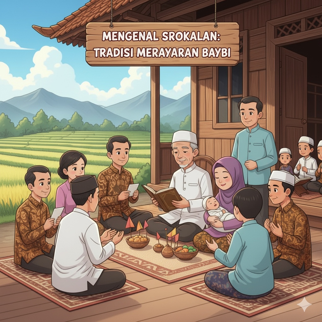 Ilustrasi tradisi Srokalan.