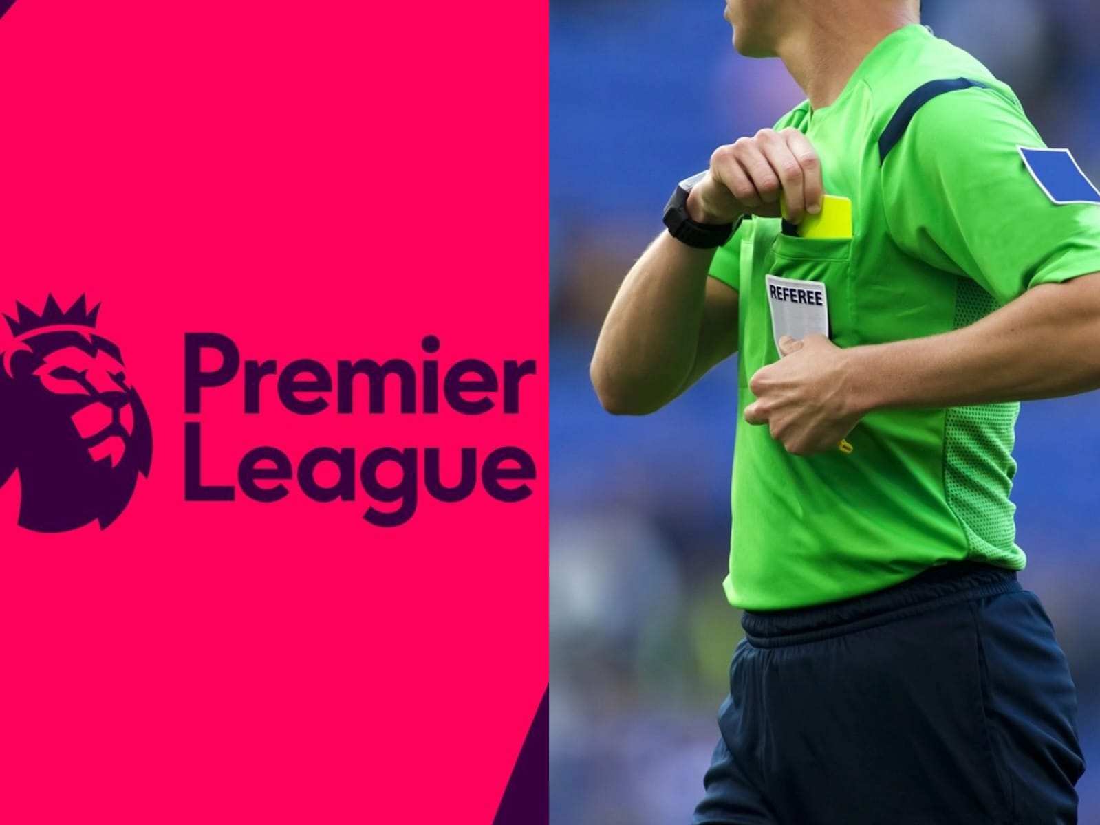 Ilustrasi wasit premiere league.