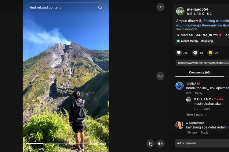 Spot di Gunung Merapi yang dilarang dikunjung.