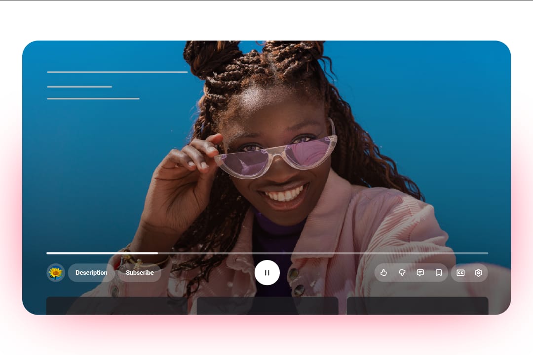 Tampilan desain baru pada YouTube TV.