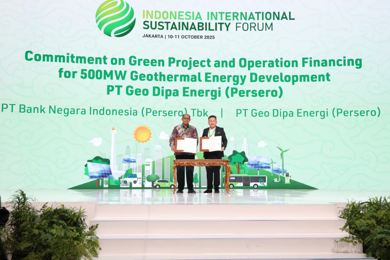 BNI dukung pembangunan PLTP 500 MW milik Geo Dipa sebagai langkah nyata wujudkan transisi energi hijau.