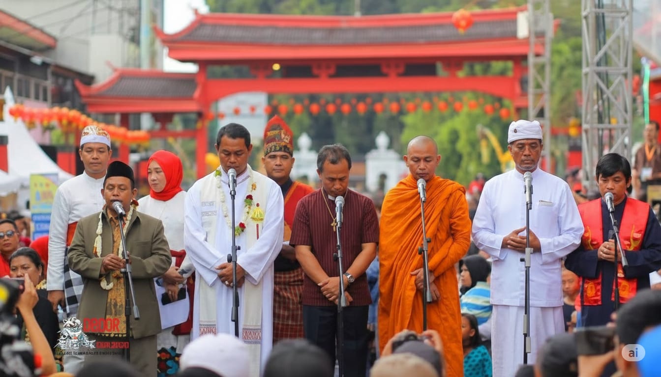 Ilustrasi pemuka agama di Indonesia.