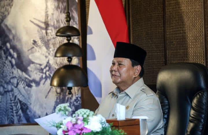 Foto Presiden Prabowo Subianto.