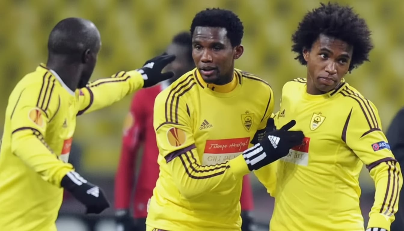 Klub sepakbola asal Rusia, Anzhi Makhachkala, kala itu diperkuat pemain bintang sperti Willian, hingga Samuel Eto