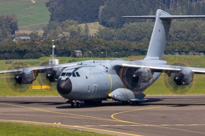 Ilustrasi pesawat logistik berkapasitas besar A400M yang akan di terima Indonesia 3 November 2025.