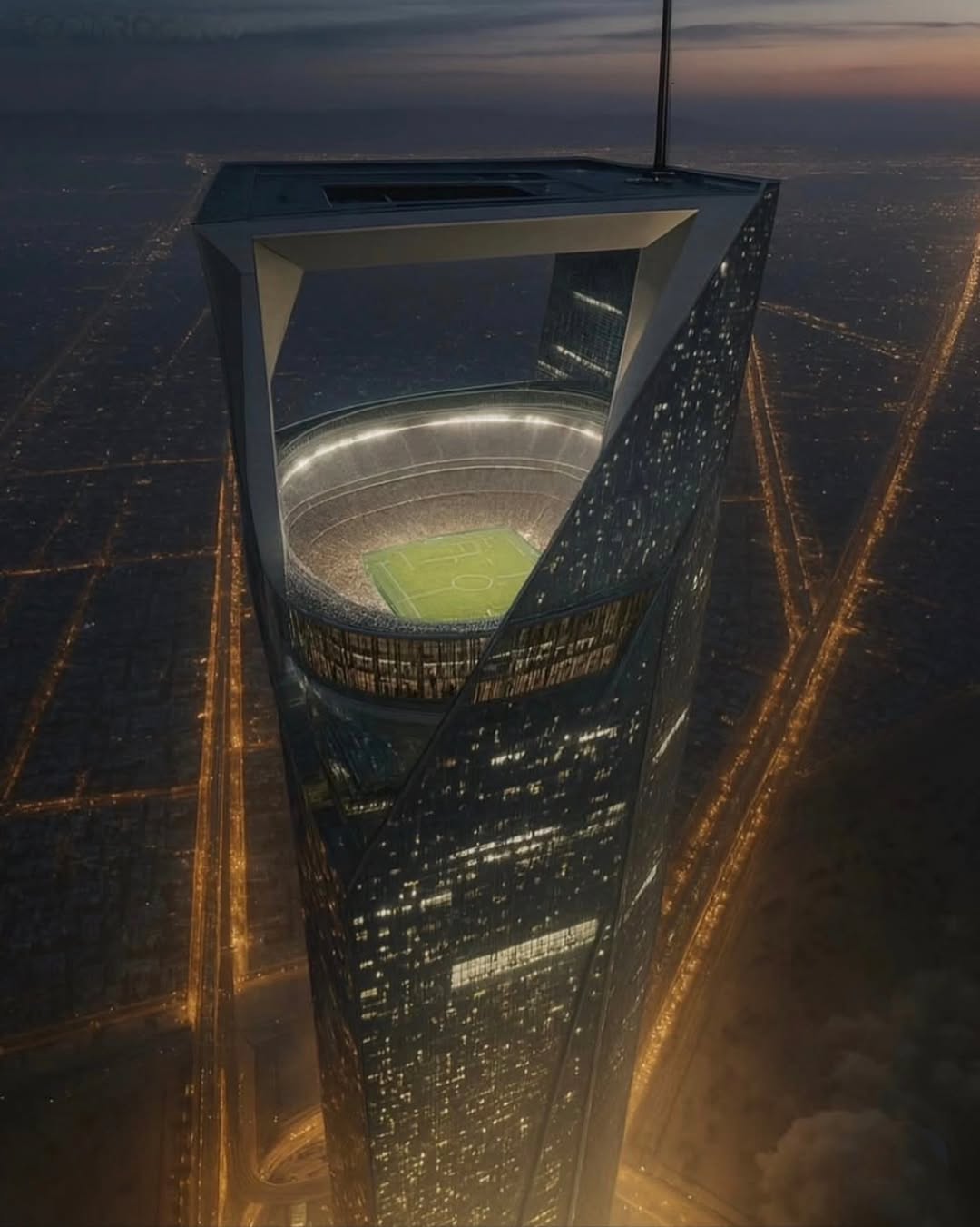 Stadion melayang pertama di dunia siap dibangun di Arab Saudi.