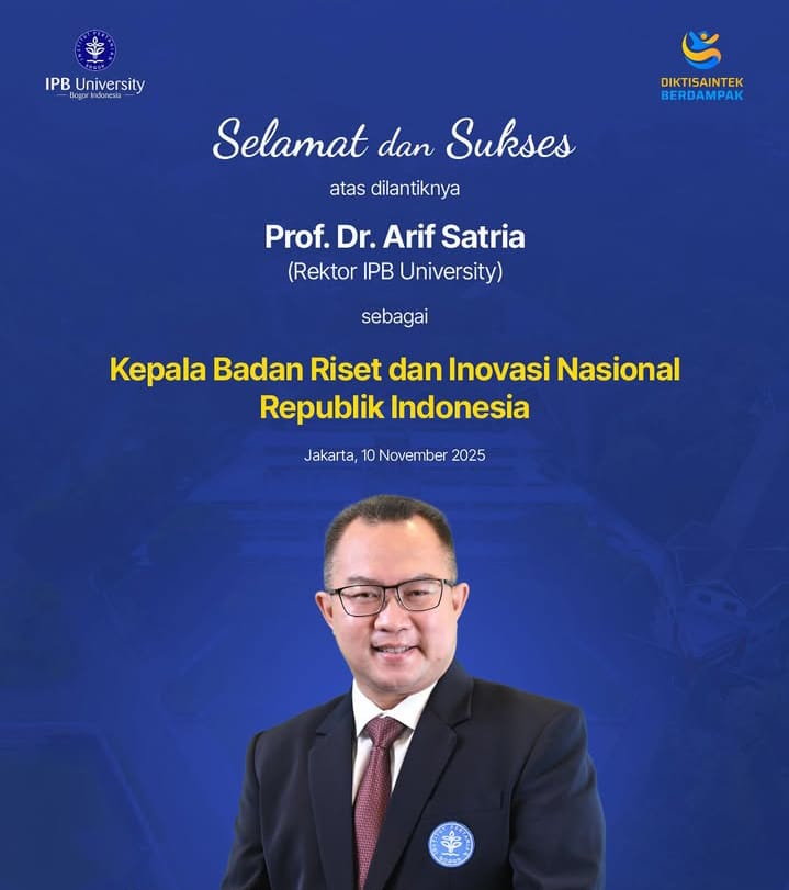 Presiden Prabowo melantik Arif Satria sebagai Kepala BRIN, Arif buka suara soal posisinya di IPB University yang ditinggalkannya.