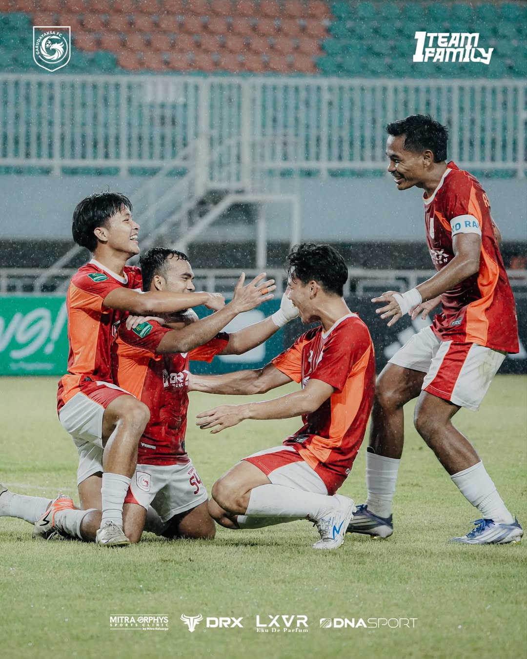 Garudayaksa FC tampil luar biasa dengan kemenangan telak 7-2 atas Sriwijaya FC