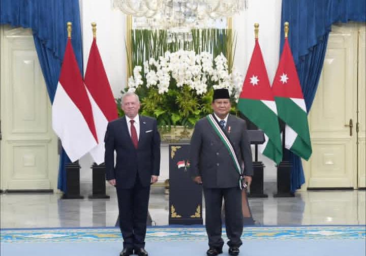Presiden melakukan pertemuan dengan raja Abdullah II ibn Al Husein