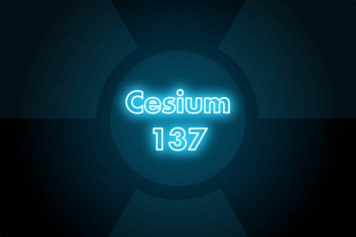 Ilustrasi radioaktif cesium-137.