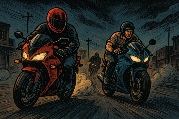 Ilustrasi balap liar Tuban