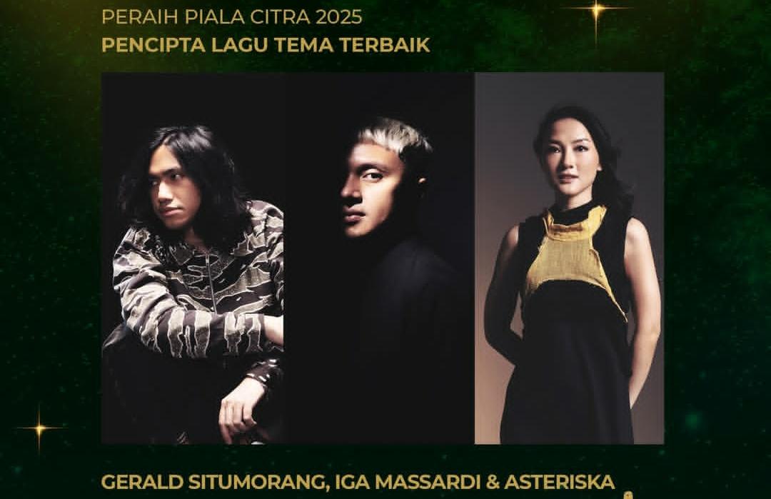 Barasuara raih penghargaan Pencipta Lagu Tema Terbaik di FFI 2025.