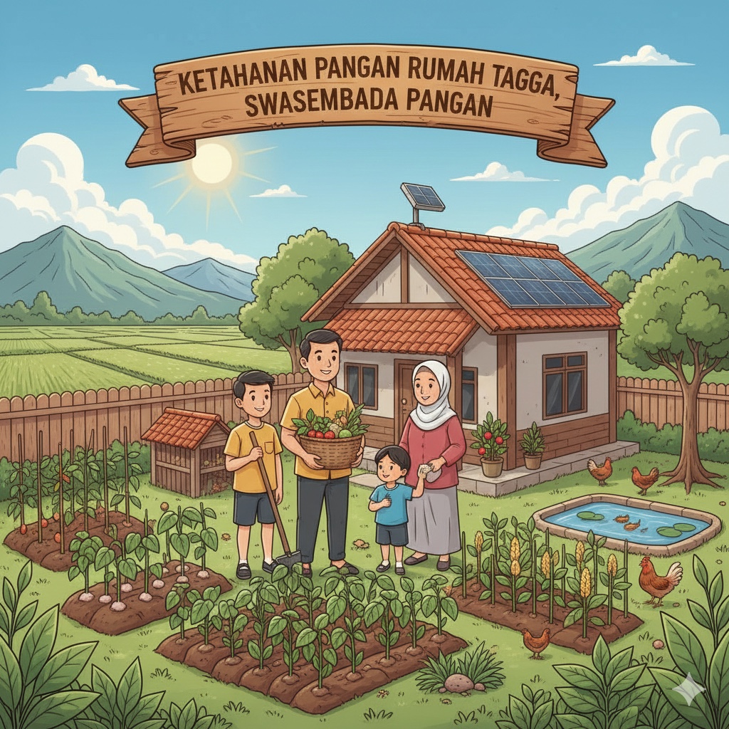 Ketahanan pangan rumah tangga, swasembada pangan.
