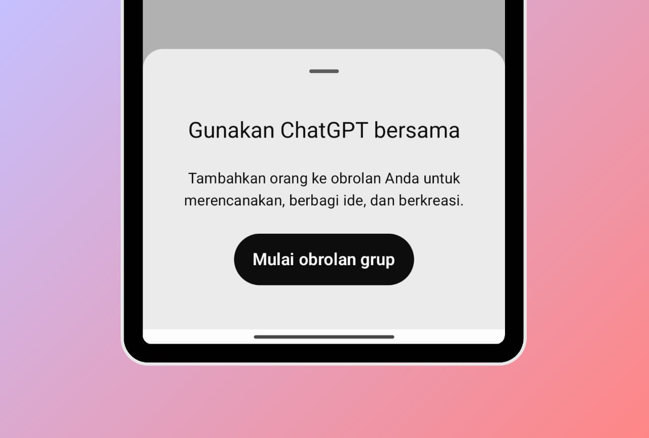 OpenAI perluas ketersediaan obrolan grub di ChatGPT.