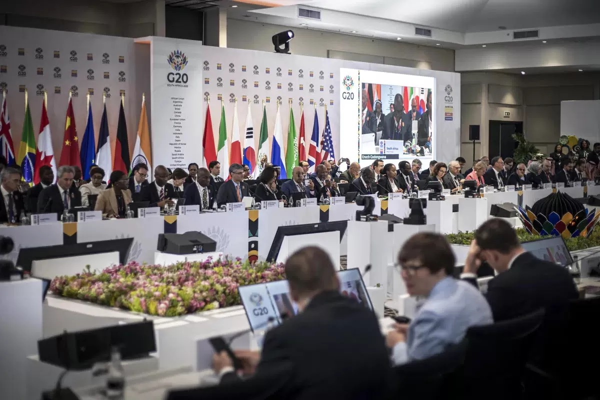 Para delegasi negara anggota G20.