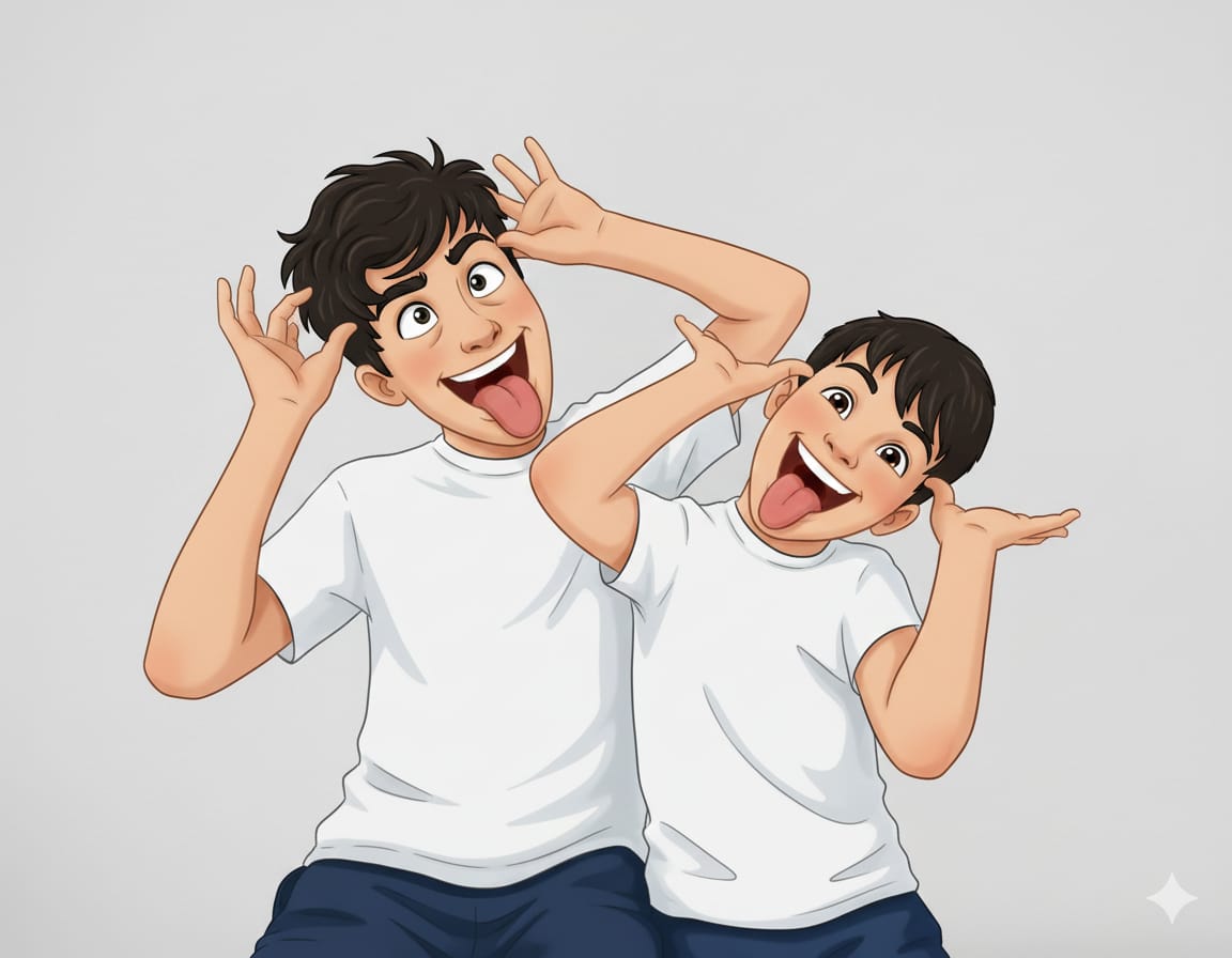 Ilustrasi anak-anak kecil