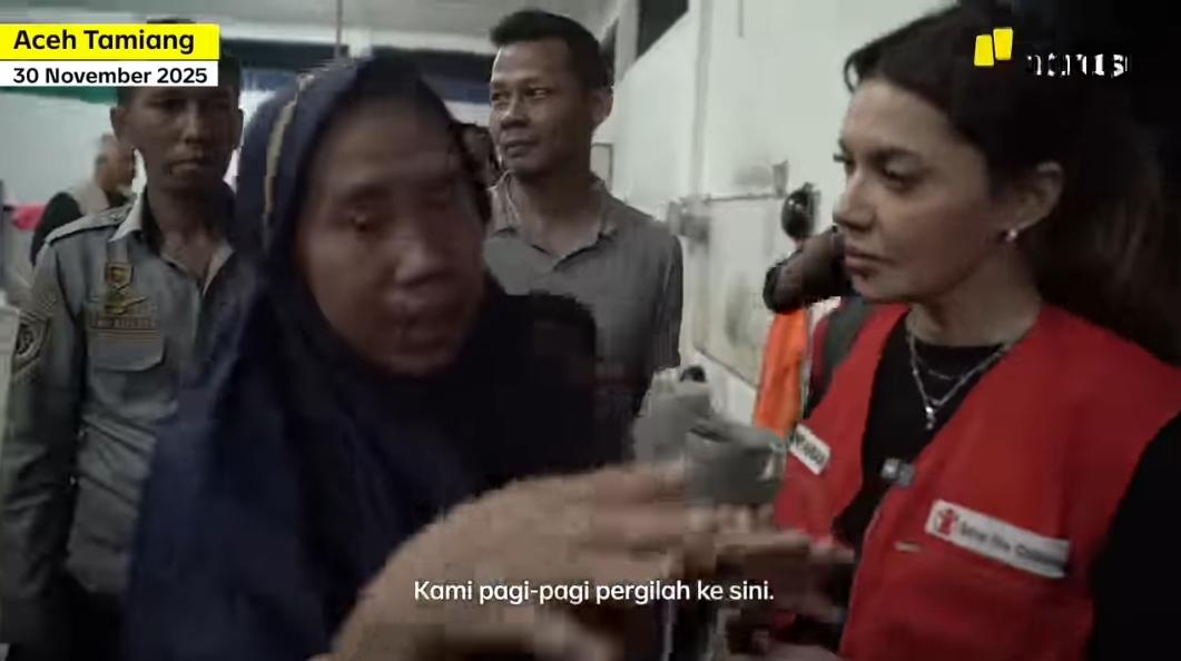 Najwa Shihab dan organisasi non-provite Save the Children Indonesia kunjungi Aceh Tamiang