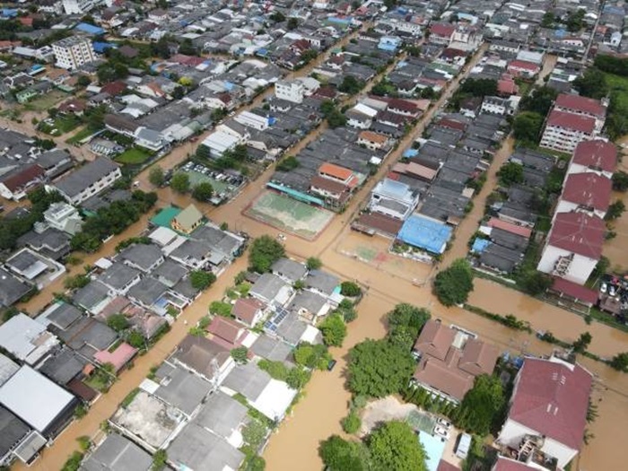 ilustrasi banjir besar yang terjadi