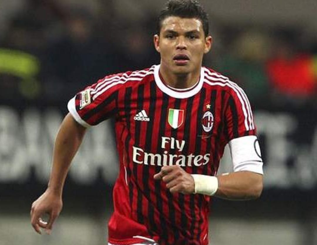 Thiago Silva saat masih membela AC Milan.
