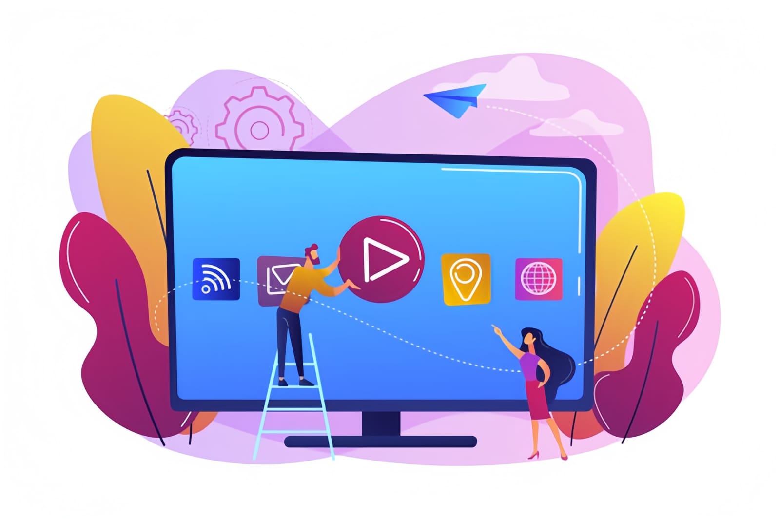 Ilustrasi pergeseran iklan di era transformasi digital