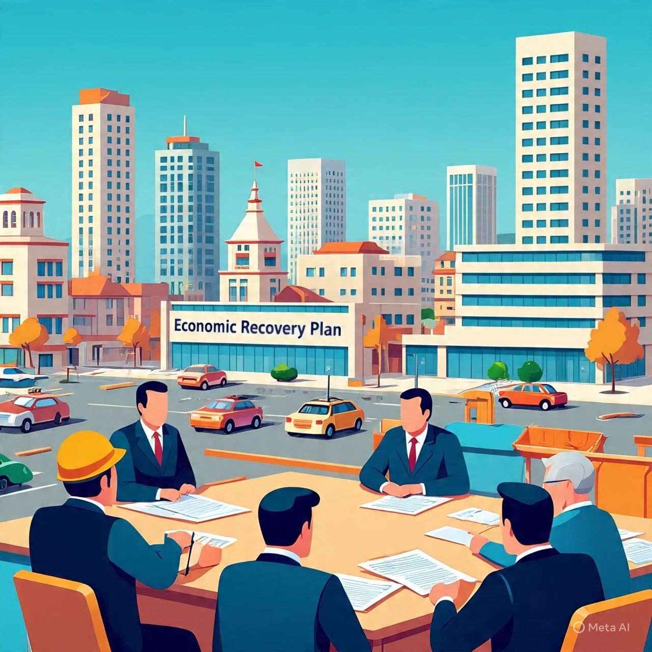 Ilustrasi rencana perbaikan ekonomi.
