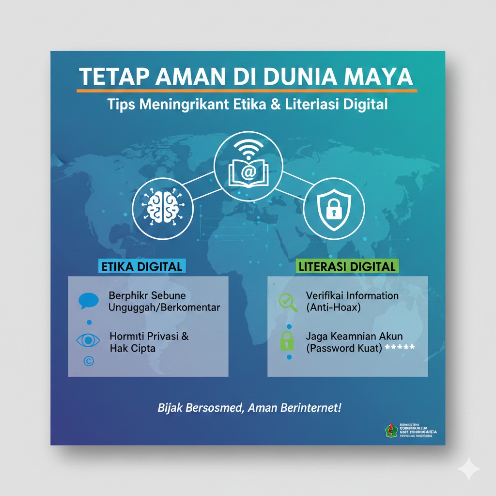 Tips meningkatkan etika dan literasi digital agar tetap aman di dunia maya