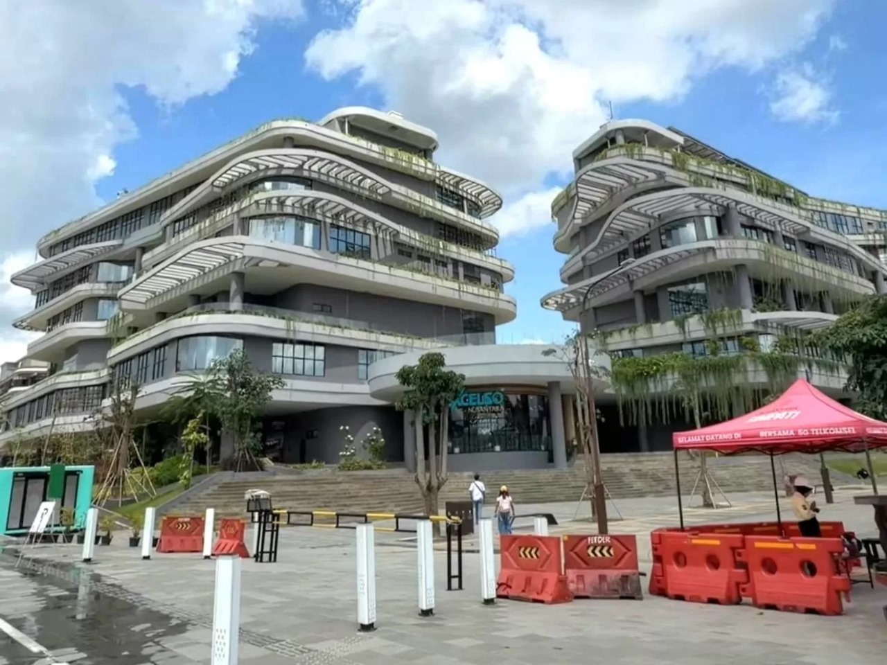 Potret gedung yang ada di IKN.