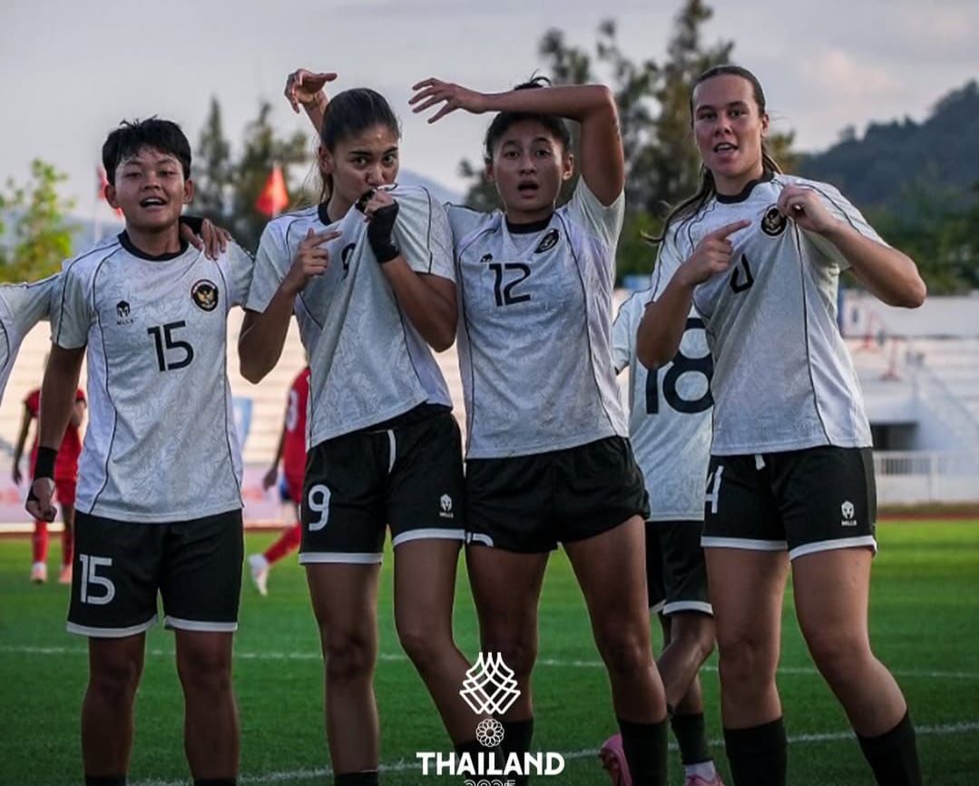 Timnas Indonesia putri saat berlaga di Sea Games Thailand
