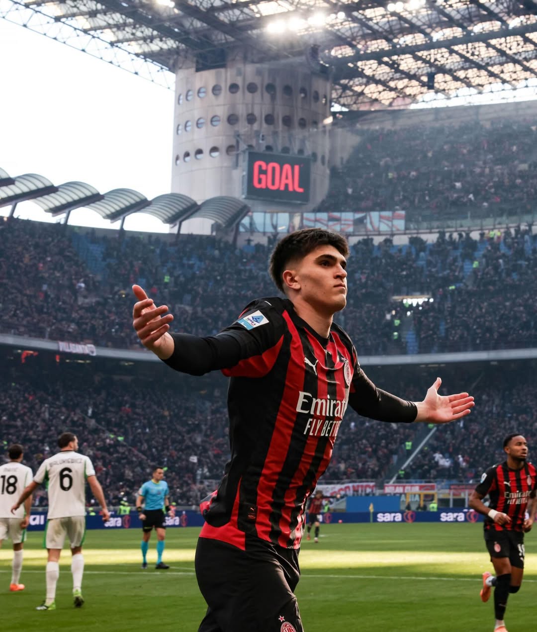 Bek kiri muda AC Milan Davide Bartesaghi masuk radar Arsenal