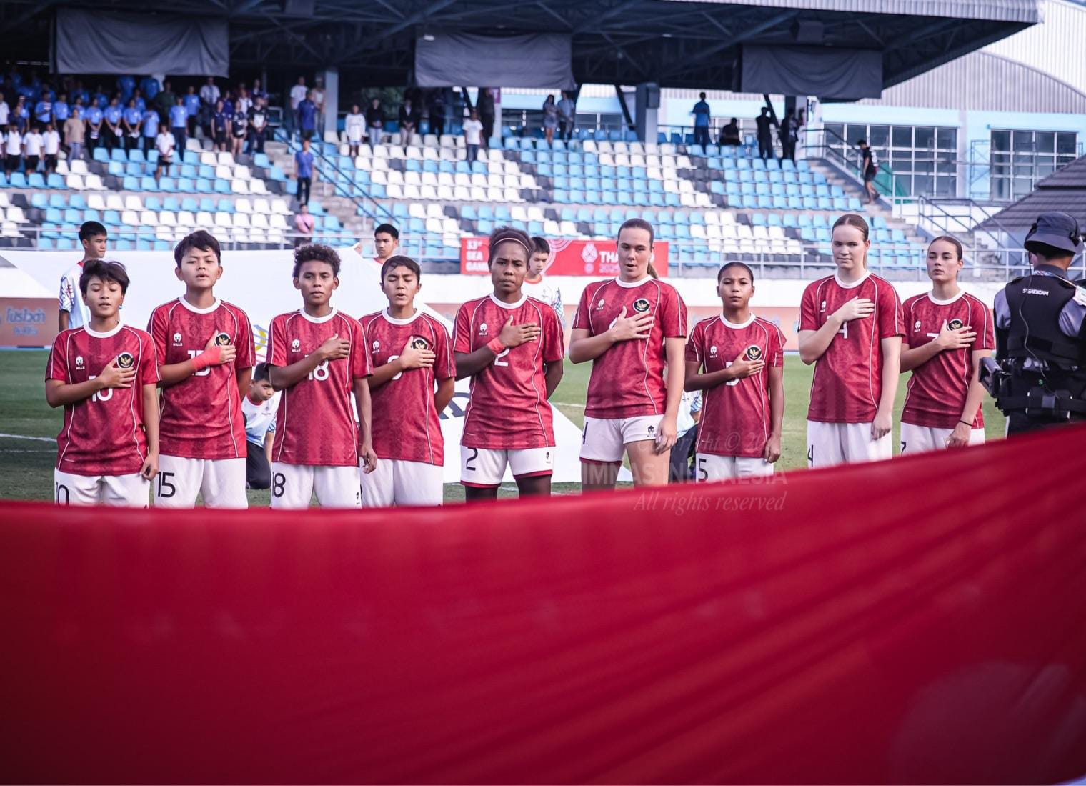 Timnas Putri Indonesia di ajang Sea Games Thailand.