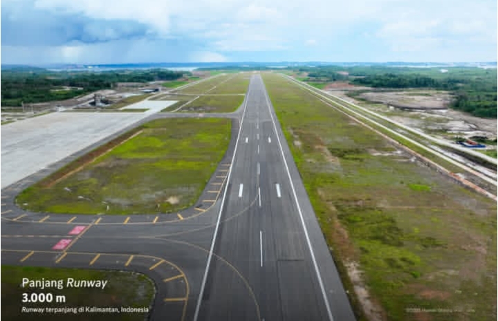 Foto Runway terpanjang di Kalimantan 300 M
