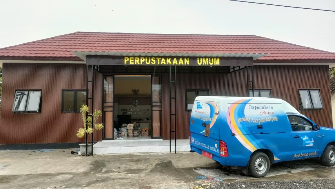 Wajah baru gedung Perpustakaan Kecamatan Palang yang berada di wilayah pesisir utara Tuban.