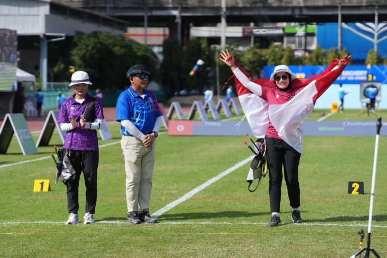 Salah satu atlet nasional yang sukses mendulang emas di ajang Sea Games Thailand